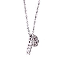  -  - Collana Crivelli Donna Lettere in Oro Diamante 0.10 Ct 057-267NS 0.10 H IF - 057-267NS 0.10 H IF